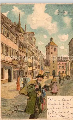 AK / Ansichtskarte Strasbourg_Alsace Stadtpanorama Kuenstler Tanconville Strasbourg Alsace