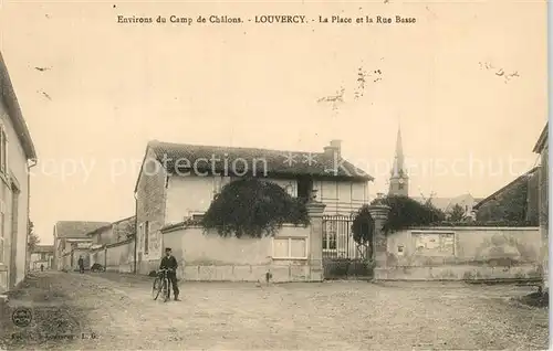 AK / Ansichtskarte Livry Louvercy Camp de Chalons la Place la Rue Basse Livry Louvercy