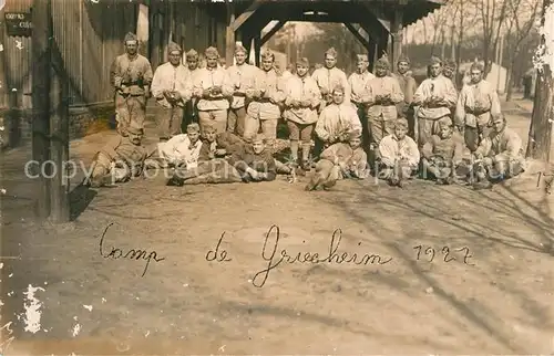 AK / Ansichtskarte Griesheim pres Molsheim Kriegsgefangene Lager Griesheim pres Molsheim