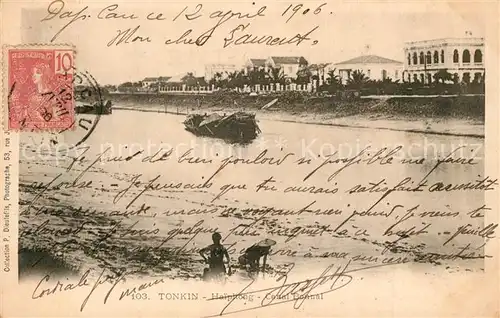 AK / Ansichtskarte Haiphong Canal Bonnal Tonkin Haiphong