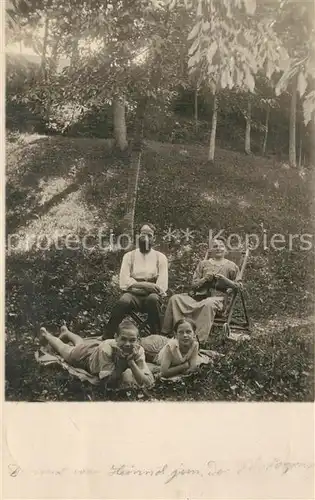 AK / Ansichtskarte Krinau Familienfoto Krinau