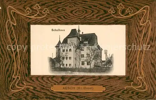 AK / Ansichtskarte Aesch_BL Schulhaus Aesch_BL