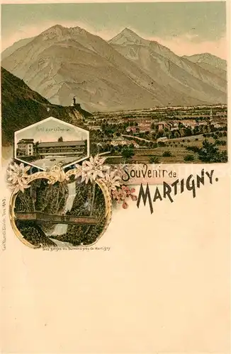 AK / Ansichtskarte Martigny_VS Panorama  Martigny VS