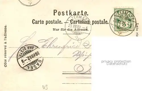 AK / Ansichtskarte Zermatt_VS Chalets Zermatt_VS