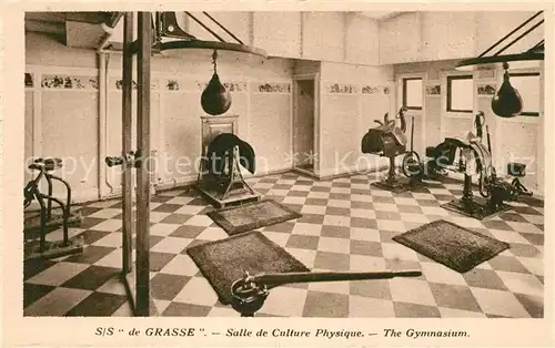 AK / Ansichtskarte Dampfer_Oceanliner S S de Grasse Salle de Culture Physique  