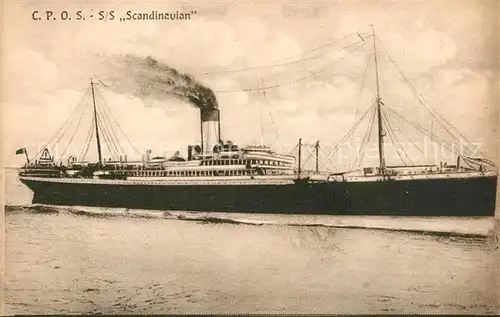 AK / Ansichtskarte Dampfer_Oceanliner S S Scandinavian 