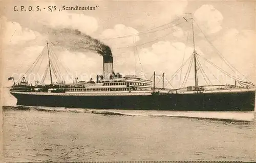 AK / Ansichtskarte Dampfer_Oceanliner S S Scandinavian 