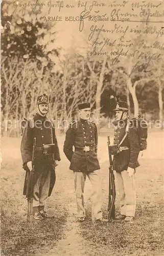 AK / Ansichtskarte Militaria_Belgien Regiment de Ligne  Militaria Belgien