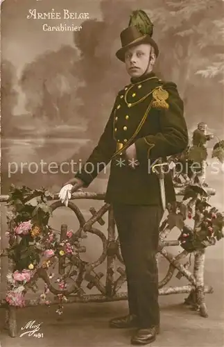 AK / Ansichtskarte Militaria_Belgien Carabinier  Militaria Belgien