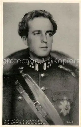 AK / Ansichtskarte Adel_Belgien Roi Leopold III.  Adel Belgien