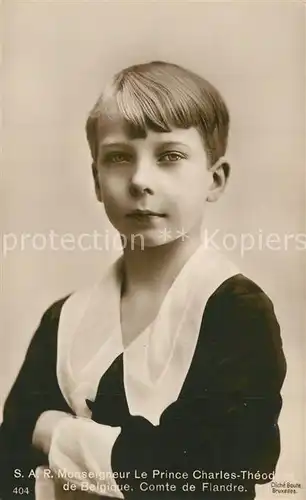 AK / Ansichtskarte Adel_Belgien Prince Charles Theodore Comte de Flandre  Adel Belgien