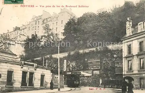 AK / Ansichtskarte Strassenbahn Poitiers Boulevard Solferino  