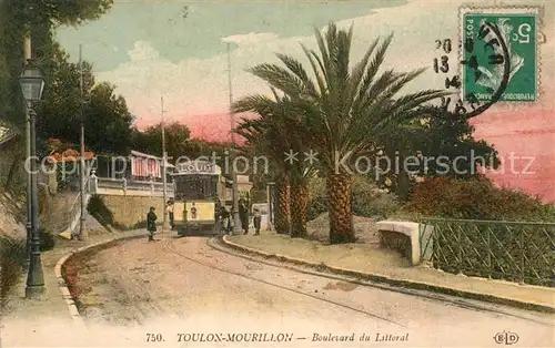 AK / Ansichtskarte Strassenbahn Toulon Mourillon Boulevard du Littoral  