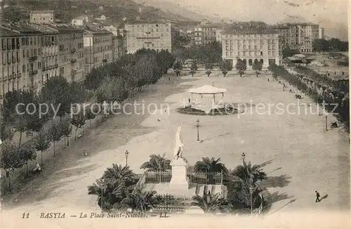 AK / Ansichtskarte Bastia Place Saint Nicolas Monument Bastia
