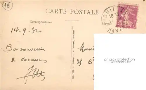 AK / Ansichtskarte Rouillac_Charente Le Bureau de Poste Rouillac_Charente