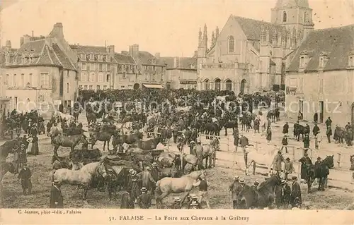 AK / Ansichtskarte Falaise_Calvados La Foire aux Chevaux a la Guibray Falaise_Calvados