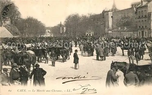 AK / Ansichtskarte Caen Le Marche aux Chevaux Caen