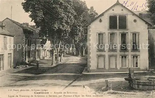 AK / Ansichtskarte Castillon en Couserans Avenue de Saint Girons Castillon en Couserans