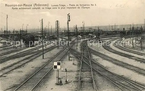 AK / Ansichtskarte Nouvion sur Meuse Lumes Triage Poste de formation  Nouvion sur Meuse