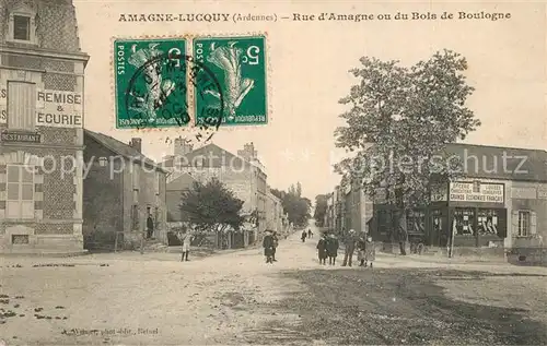 AK / Ansichtskarte Lucquy Rue d Amagne ou du Bois de Boulogne Lucquy