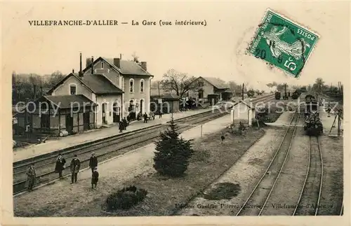 AK / Ansichtskarte Villefranche_d_Allier La Gare Villefranche_d_Allier