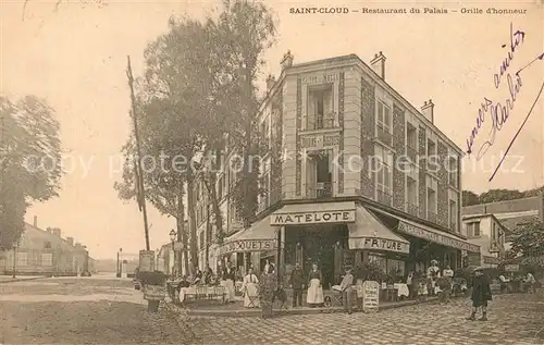 AK / Ansichtskarte Saint Cloud_Hauts de Seine Restaurant du Palais Grille d honneur Saint Cloud