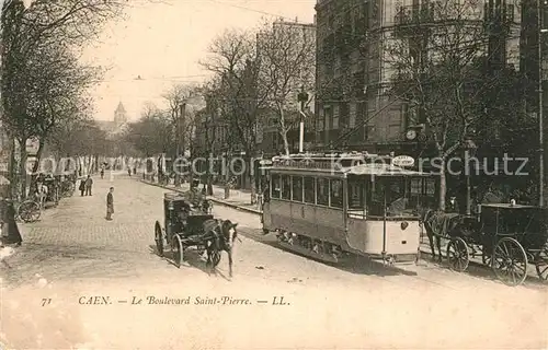 AK / Ansichtskarte Strassenbahn Caen Boulevard Saint Pierre  