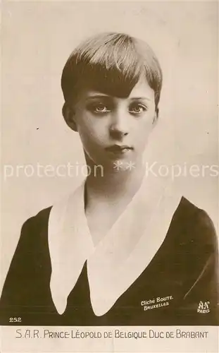 AK / Ansichtskarte Adel_Belgien Prince Leopold Duc de Brabant  Adel Belgien