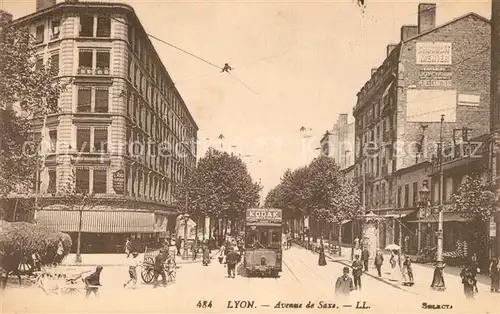 AK / Ansichtskarte Strassenbahn Lyon Avenue de Saxe  