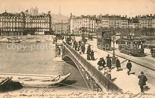 AK / Ansichtskarte Strassenbahn Lyon Pont Lafayette 