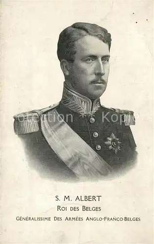 AK / Ansichtskarte Adel_Belgien Roi Albert  Adel Belgien