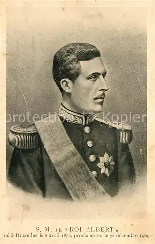 AK / Ansichtskarte Adel_Belgien Roi Albert  Adel Belgien