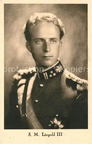 AK / Ansichtskarte Adel_Belgien Leopold III Adel Belgien