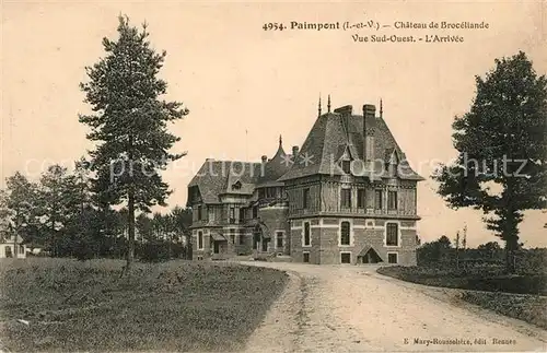 AK / Ansichtskarte Paimpont Chateau de Broceliande  Paimpont