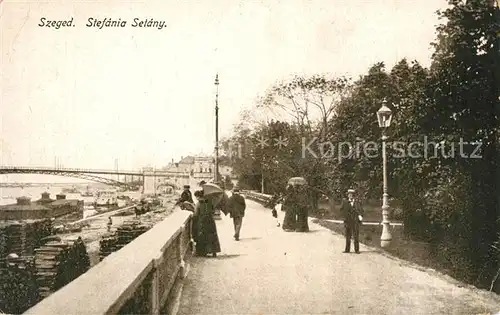 AK / Ansichtskarte Szeged Stefania Setany Szeged