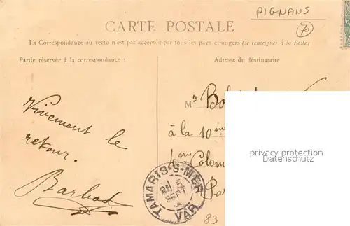 AK / Ansichtskarte Pignans Ancienne Porte des Fortifications de la Ville Pignans