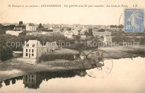 AK / Ansichtskarte Lezardrieux Vue generale prise du pont suspendu Bords du Trieuc Lezardrieux