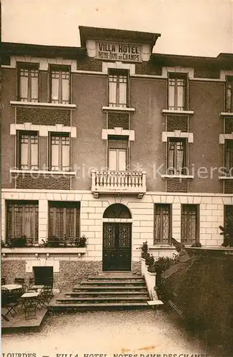 AK / Ansichtskarte Lourdes_Hautes_Pyrenees Villa Hotel Notre Dame des Chauds Lourdes_Hautes_Pyrenees