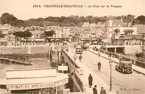 AK / Ansichtskarte Trouville Deauville Pont sur la Touques Trouville Deauville