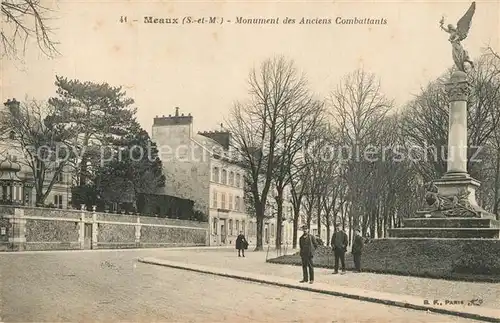 AK / Ansichtskarte Meaux_Seine_et_Marne Monument des anciens Combattants Meaux_Seine_et_Marne