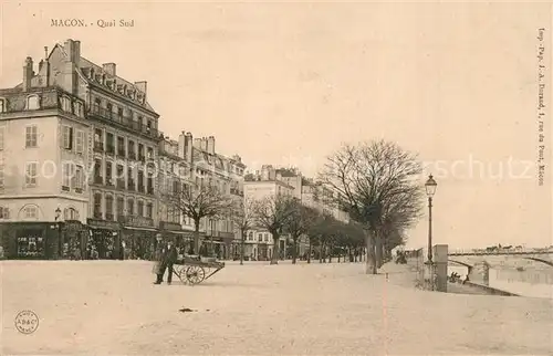 AK / Ansichtskarte Macon_Saone et Loire Quai sud Macon Saone et Loire