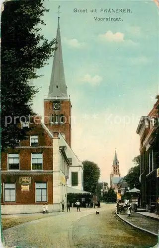 AK / Ansichtskarte Franeker Voorstraat Kerk Franeker