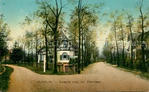 AK / Ansichtskarte Bussum Zwarte weg hk. Floralaan Bussum