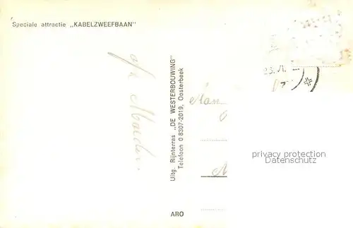 AK / Ansichtskarte Oosterbeek Kabelzweefbaan Sessellift Oosterbeek