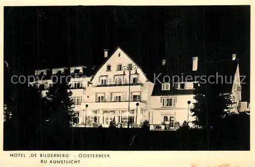 AK / Ansichtskarte Oosterbeek Hotel De Bilderberg bij kunstlicht Oosterbeek