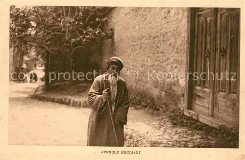 AK / Ansichtskarte Blindheit_Aveuglement_Ablepsia Aveugle Mendiant  