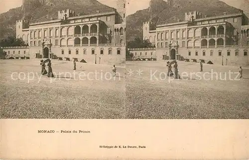 AK / Ansichtskarte Stereoscopkarte Monaco Palais du Prince  Stereoscopkarte