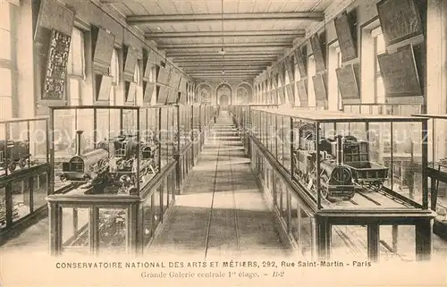 AK / Ansichtskarte Eisenbahn Conservatoire National des Arts et Metiers Grande Galerie Paris Eisenbahn