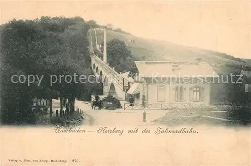 AK / Ansichtskarte Zahnradbahn Neroberg Wiesbaden 