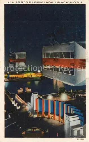 AK / Ansichtskarte Expositions_Worlds_Fair_Chicago_1933 Sky Ride  Expositions_Worlds